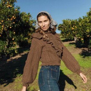 NWT Christy Dawn Nica Sweater in Cinnamon Size S/M